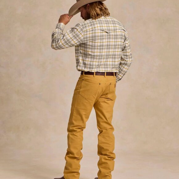 Schaefer Outfitter BRUSHCLOTH RANCH HAND DUNGAREE Yellow/Mustard - Picture 3 of 7